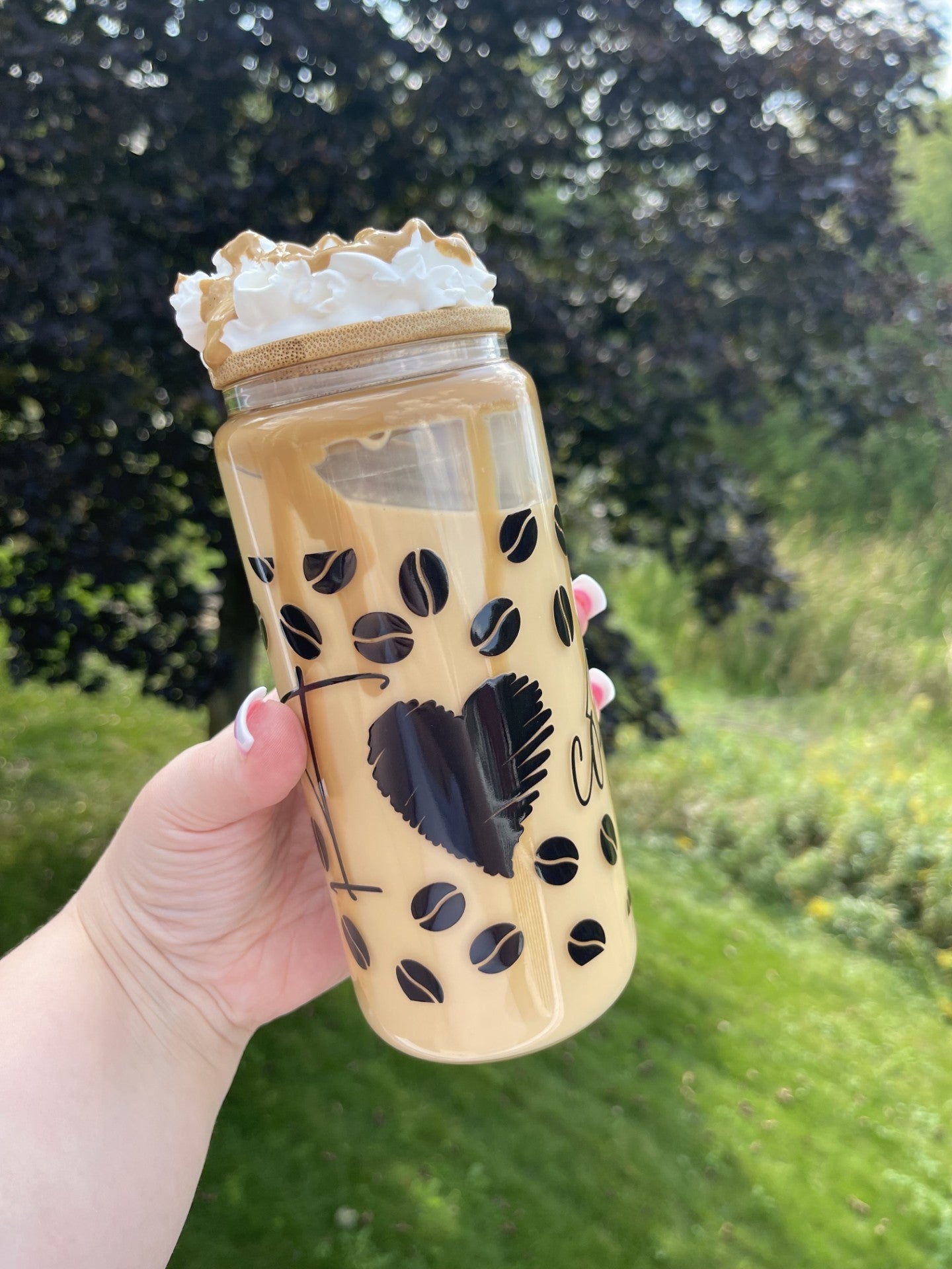 Coffee Swirl Snow Globe